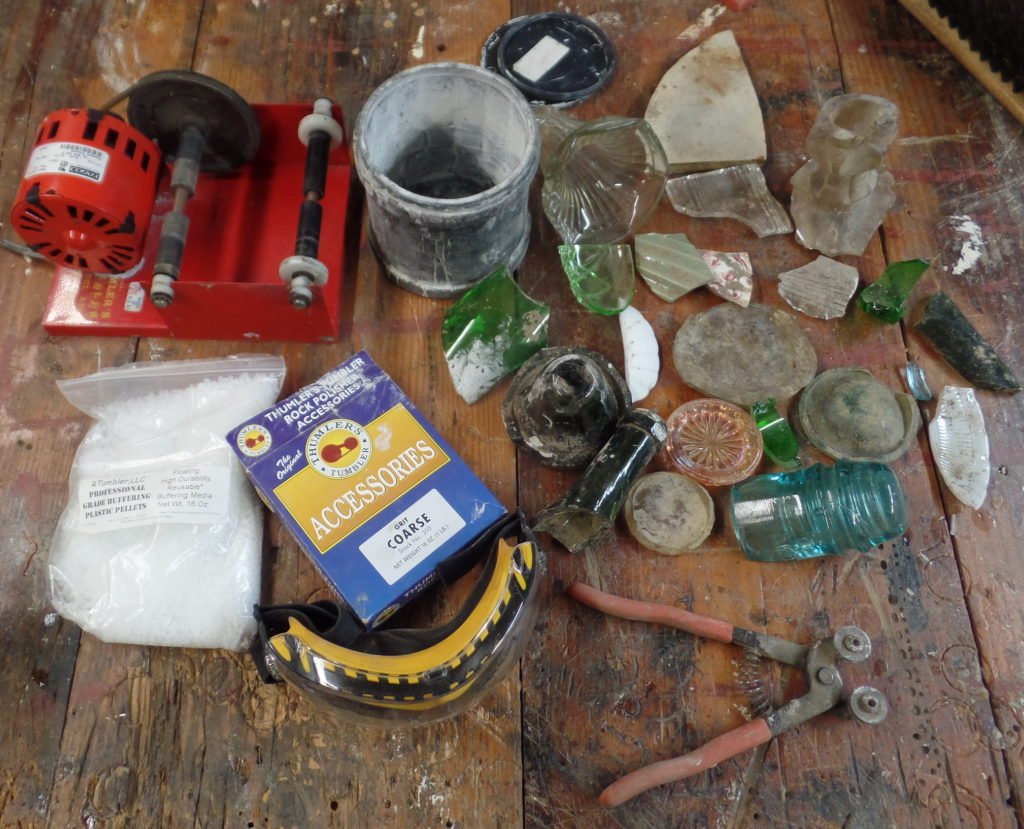 Turn broken glass into sea glass Old School Joes