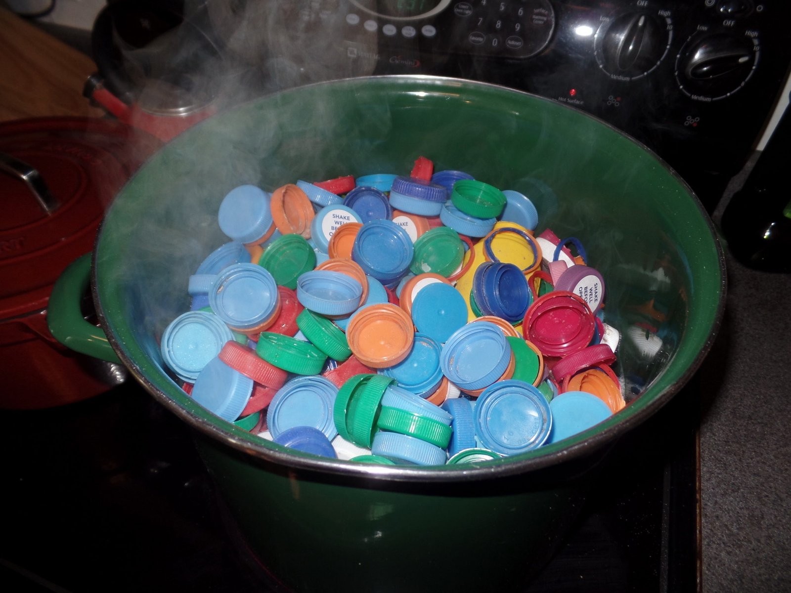 Learn how to recycle HDPE at home to make your own bowls.